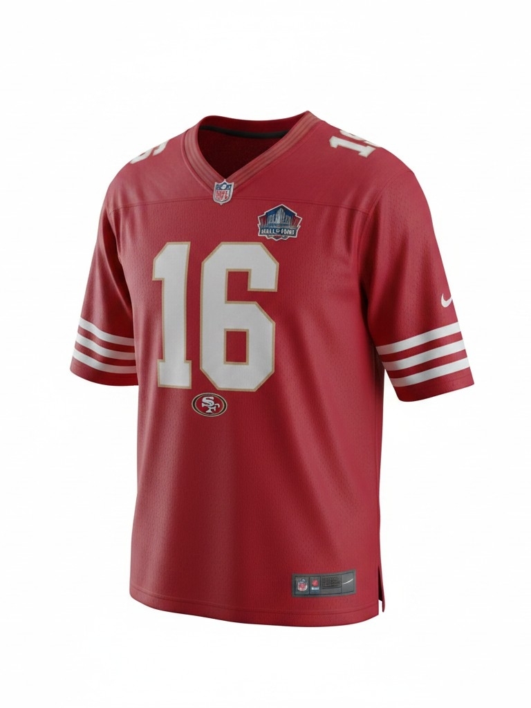 Nike Red And White #16 Football Jersey